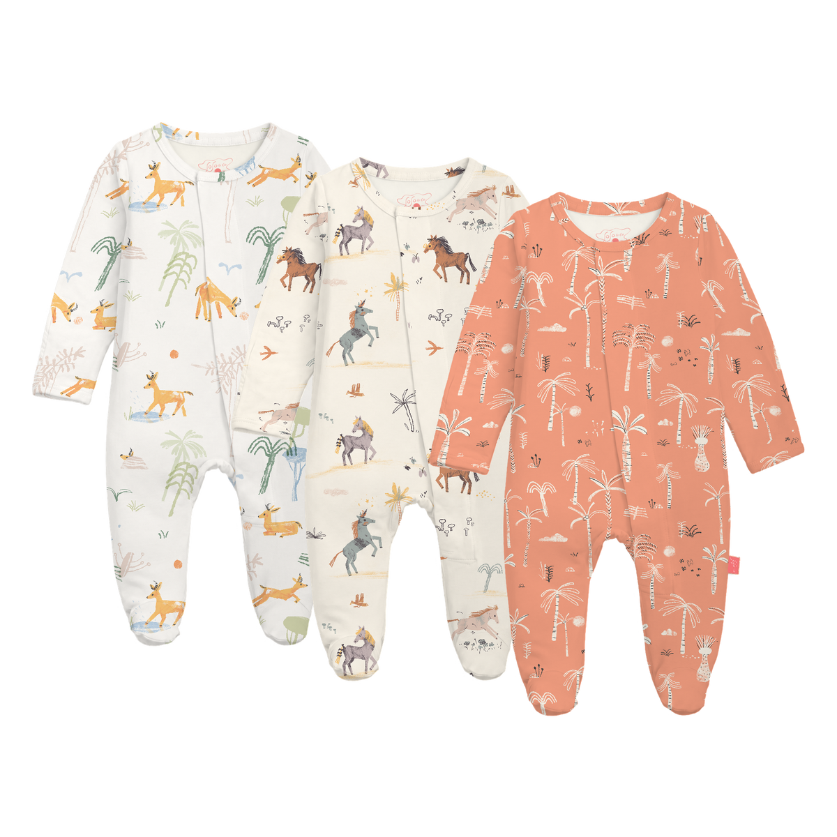 Under the Palms bundle: Gazelle in the Palms, Arabian Grace and Little Palm rompers